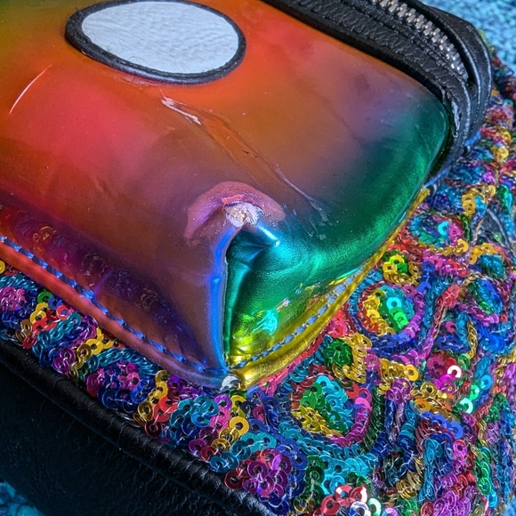 Disney Parks Rainbow Sequins Mini Back Pack - Picture 5 of 15